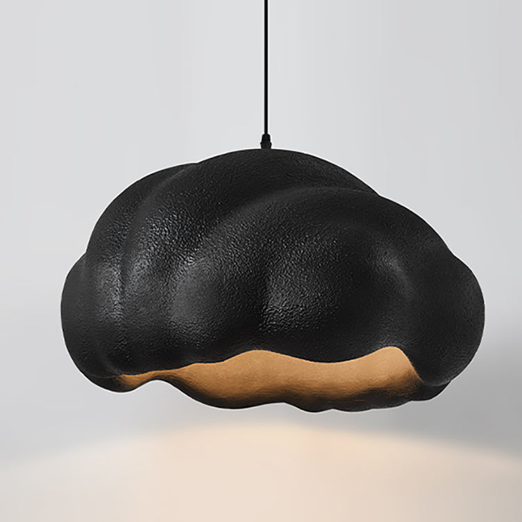 Modern Minimalist Round High-Density Polyethylene 1-Light Pendant Light For Bedroom