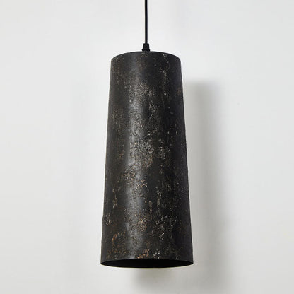 Industrial Japanese Simple Steel Cylinder 1-Light Pendant Light