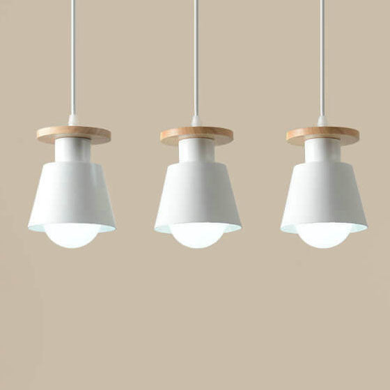 Nordic Bell-shaped Geometric 1-Light Pendant Light