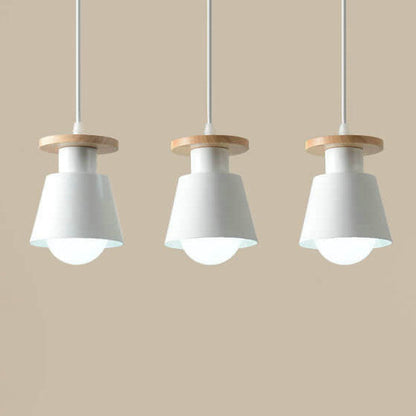 Nordic Bell-shaped Geometric 1-Light Pendant Light