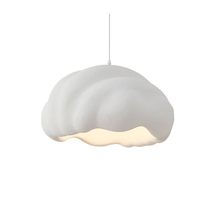 Modern Minimalist Round High-Density Polyethylene 1-Light Pendant Light For Bedroom