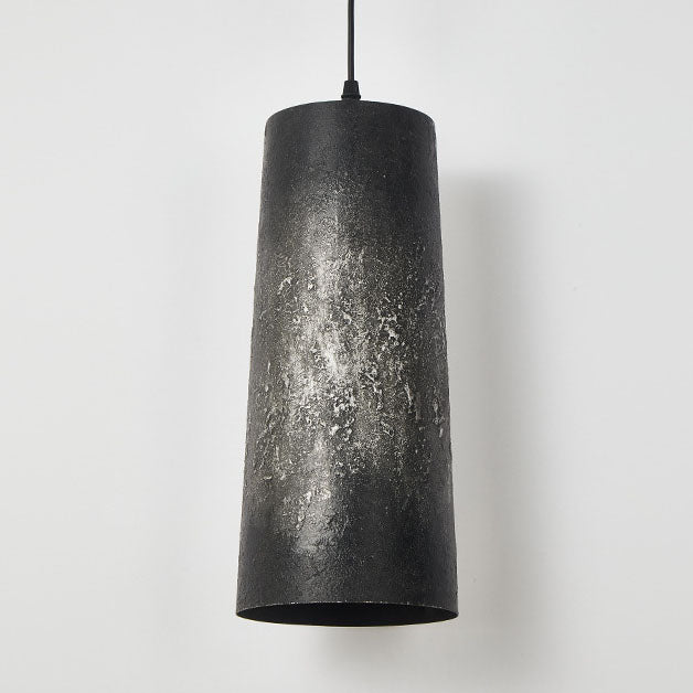Industrial Japanese Simple Steel Cylinder 1-Light Pendant Light
