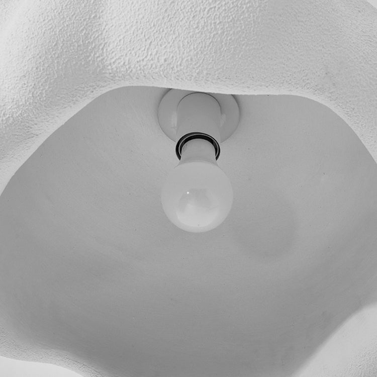 Modern Minimalist Round High-Density Polyethylene 1-Light Pendant Light For Bedroom