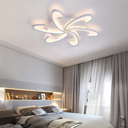 Modern Windmill 3/6-Light LED Flush Mount Lighting