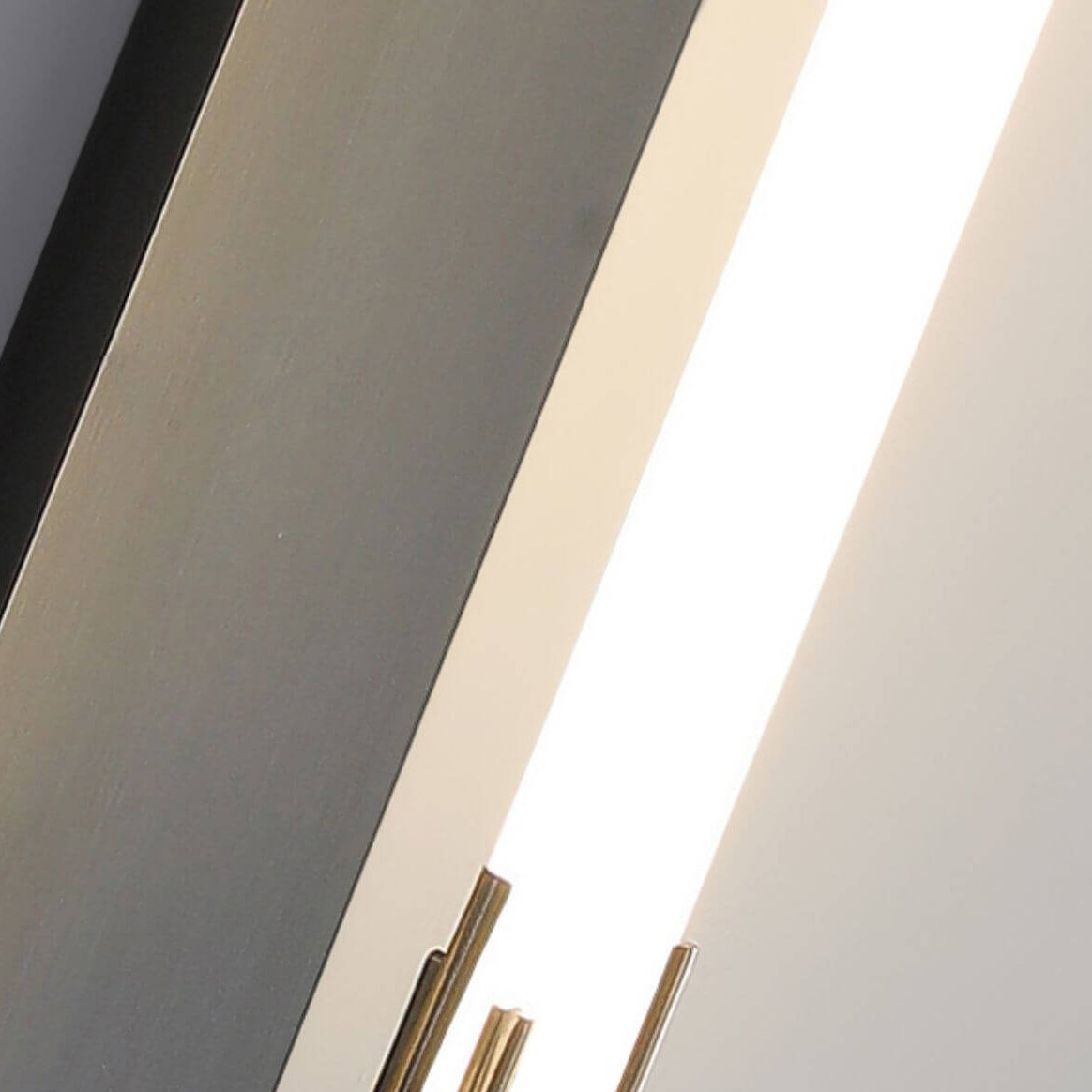 Modern Minimalist All Copper Straight Strip LED Wall Sconce Lamp