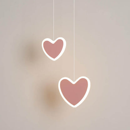 Nordic Creative Heart Shaped LED Pendant Light