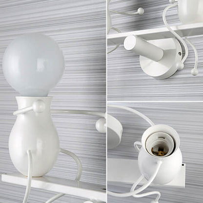 Modern Creative Two Little People 2-Light Wall Sconce Lamp