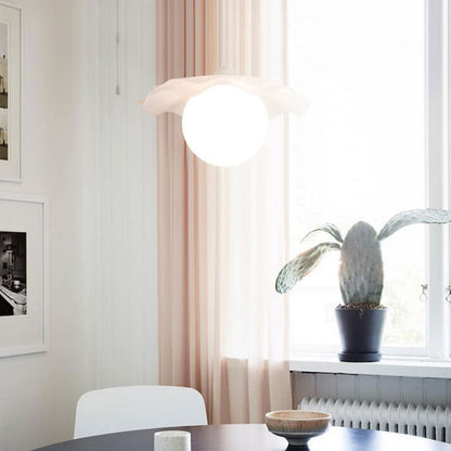 Nordic Simple Flower Shape Acrylic 1-Light Pendant Light