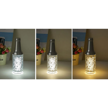 Creative Luminous Wine Bottle Rechargeable Touch Decorative LED Table Lamp