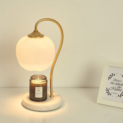 Modern Petal Marble Melting Wax 2-Light Table Lamp