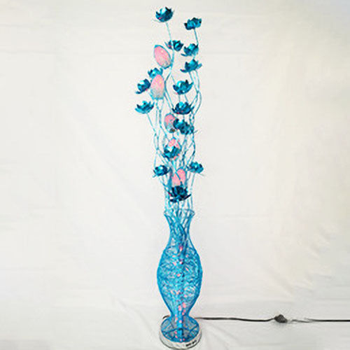 European Style Vase Flower Design Aluminum LED Standing Floor Lamp