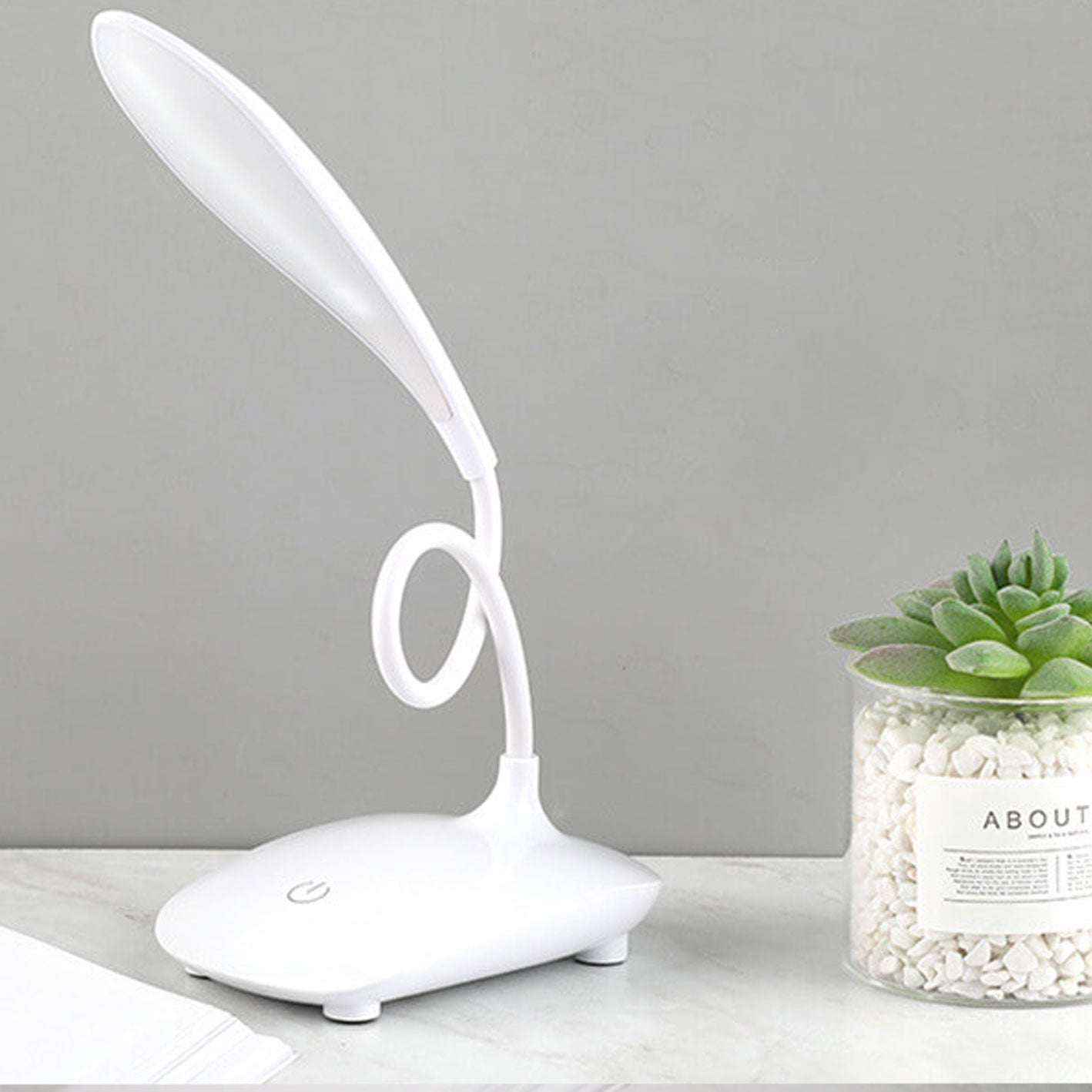 Simple Creative Twistable Touch Folding Eye Protection LED Desk Lamp