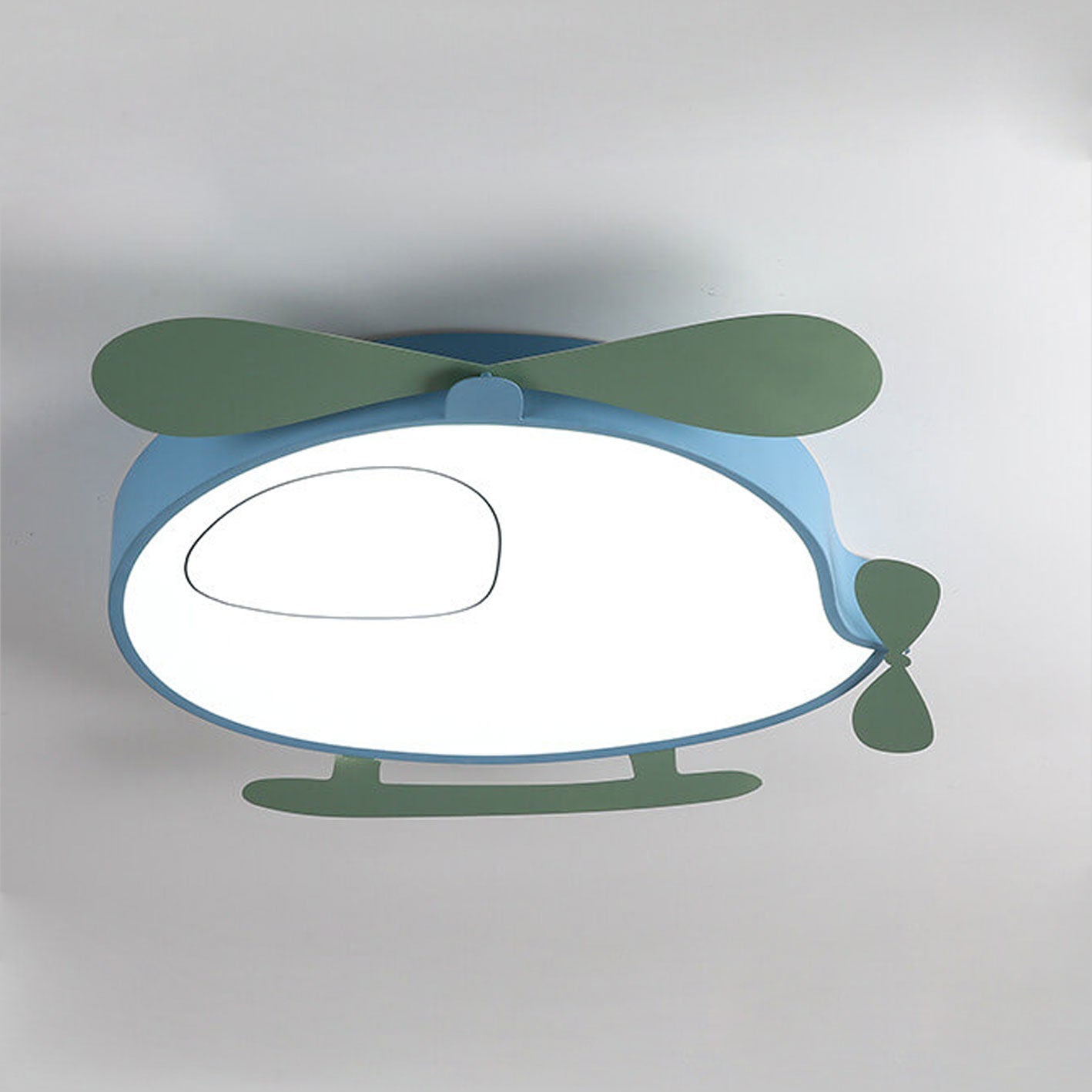 Cartoon Creative Colorful Aircraft LED Eye Protection Kids Flush Mount Ceiling Light