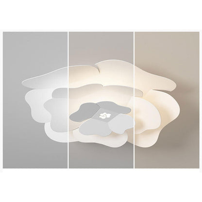 Creative Simple Three-layer Petal Overlap Design LED Flush Mount Light
