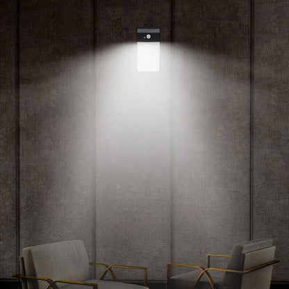 Solar Sensor Square LED Outdoor Garden Wall Sconce Lamp