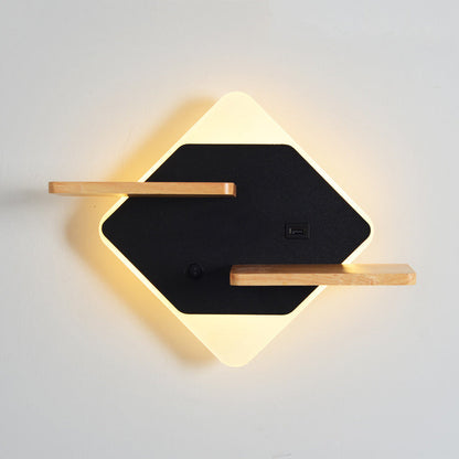 Modern Acrylic Phone Holder LED Creative Wall Sconce Lamp
