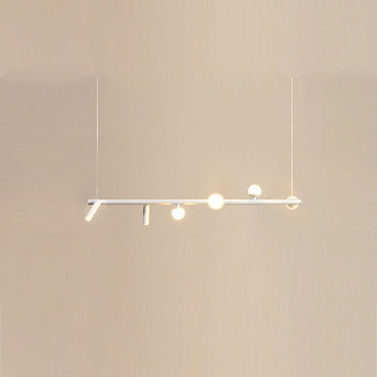 Minimalist  Island Light Linear 6/7 Light Acrylic Iron LED Chandelier