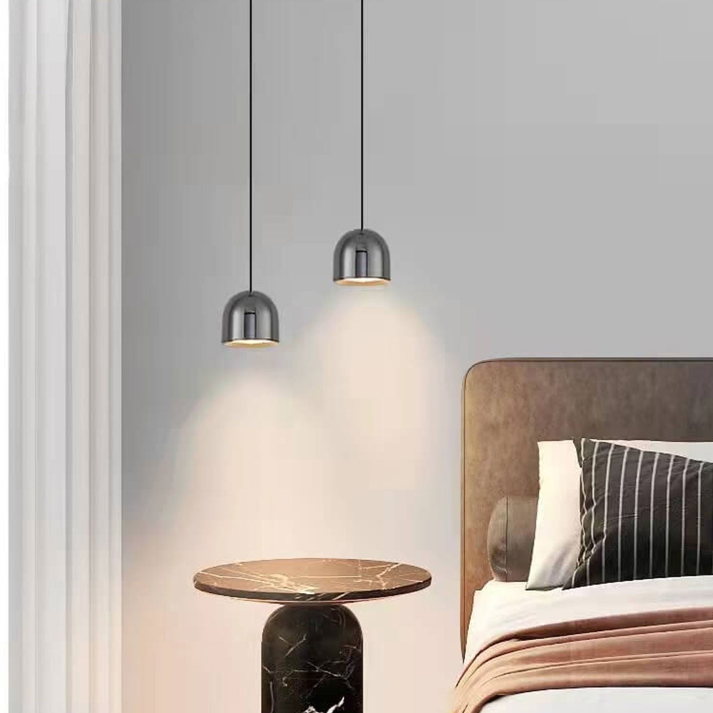 مصباح LED صغير على شكل قبة بتصميم عصري بسيط 