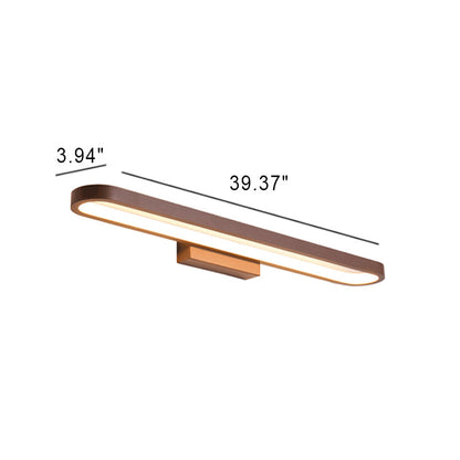 European Minimalist Circular Aluminum Vanity Light LED Mirror Front Wall Sconce Lamp