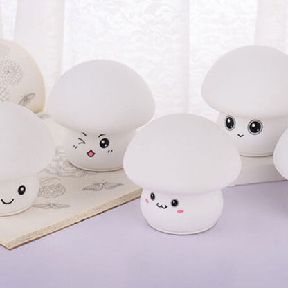 Creative Cartoon Mushroom Silicone Night Light LED Table Lamp