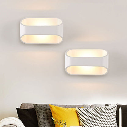 مصباح حائط LED بتصميم مستطيل بسيط من الطراز الاسكندنافي 