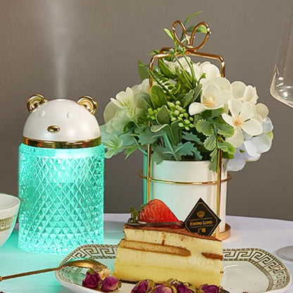 Modern Minimalist Bear Crystal Acrylic Air Spray Humidifying Colorful Night Light