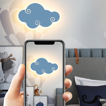 مصباح حائط LED بتصميم رسوم متحركة سحابية بسيطة وحديثة من الشمال 