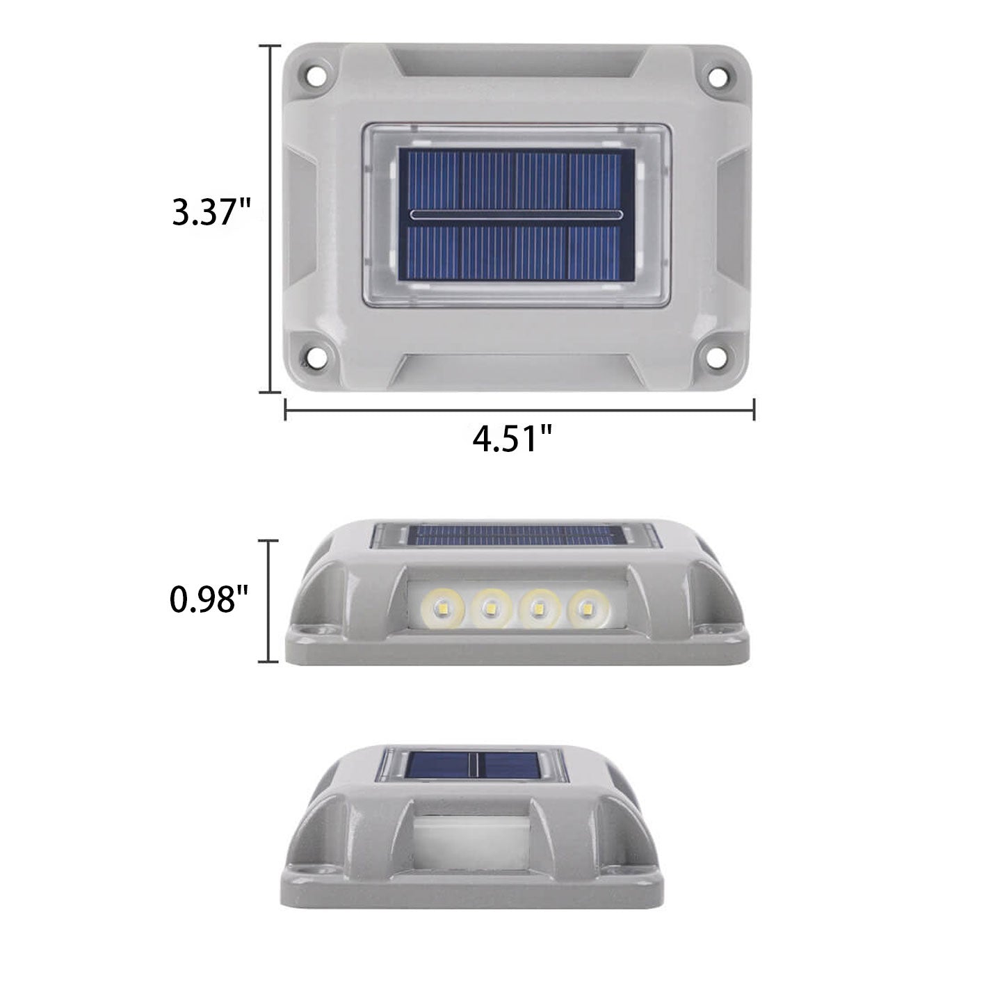 مصباح حائط LED ثنائي الاتجاه مقاوم للماء يعمل بالطاقة الشمسية للحديقة الخارجية 