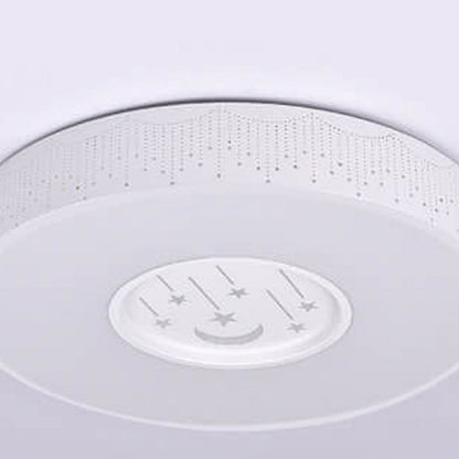 Modern Minimalist Starry Sky Round Children's LED Flush Mount Ceiling Light