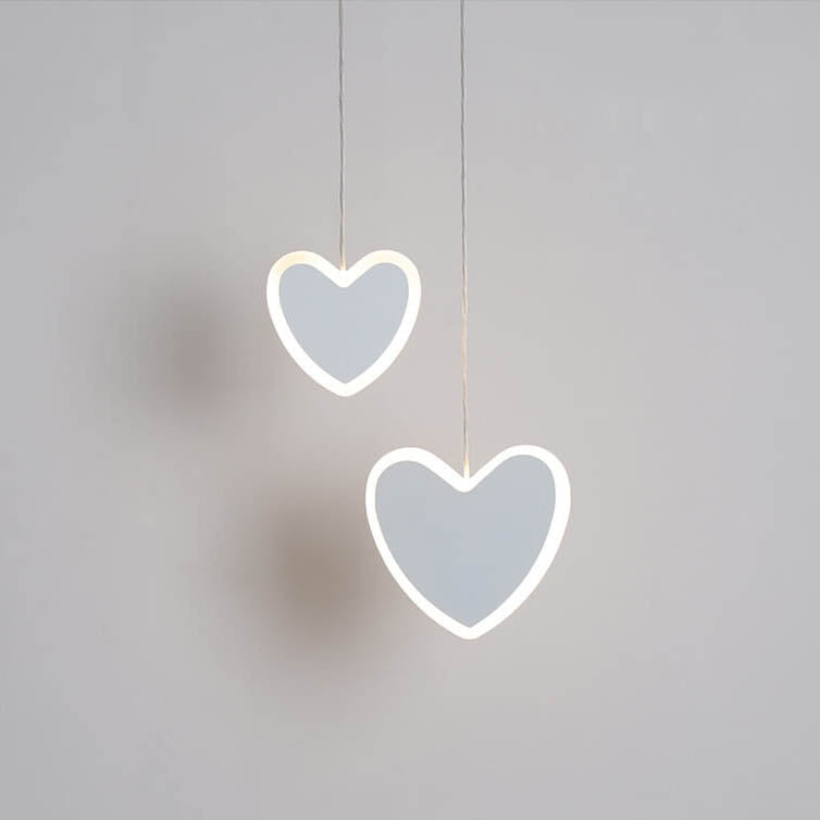 Nordic Creative Heart Shaped LED Pendant Light