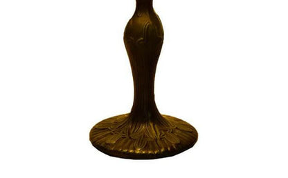 Tiffany Style Red Tulip Stained Glass 1-Light Table Lamp