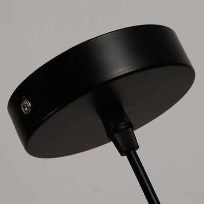 Retro Red Rust 1-Light Dome Pendant Light