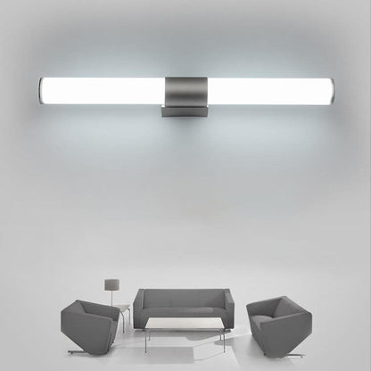 مصابيح حائطية بتصميم أسطواني عصري بسيط مع إضاءة أمامية LED للمرآة 