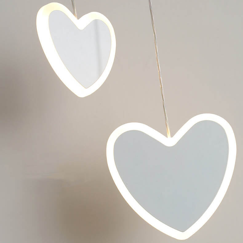 Nordic Creative Heart Shaped LED Pendant Light