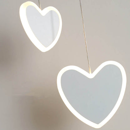 Nordic Creative Heart Shaped LED Pendant Light