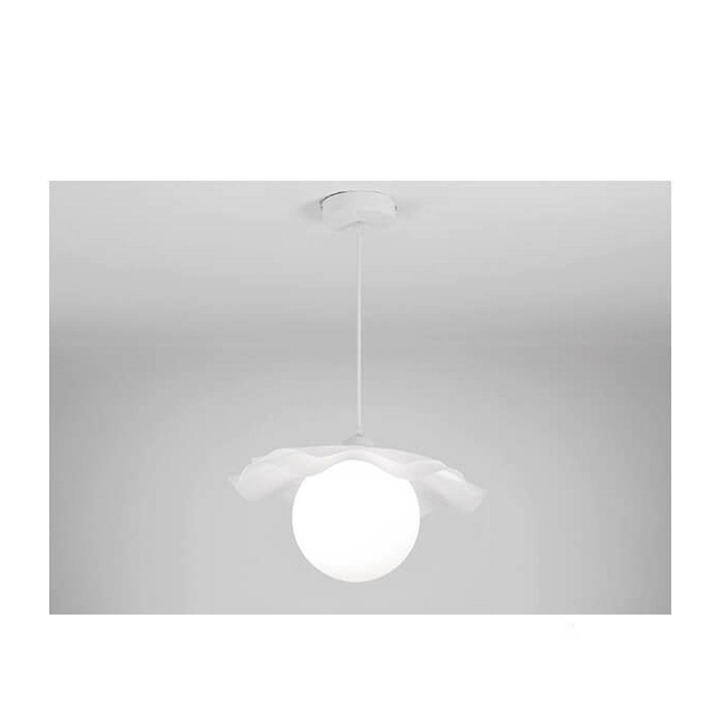 Nordic Simple Flower Shape Acrylic 1-Light Pendant Light