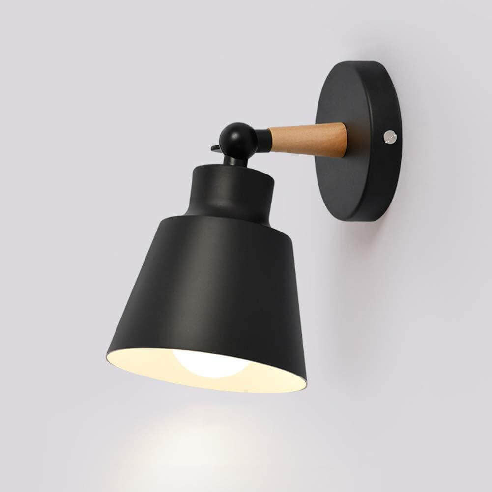 Nordic Simple Macaron Color Solid Wood 1-Light Wall Sconce Lamp