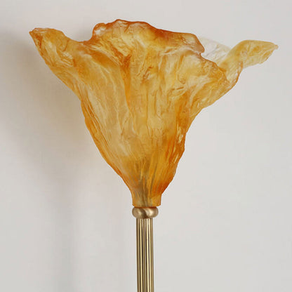 Modern Chinese Dry Lotus Glass Lamp Design 1-Light Wall Sconce Lamp