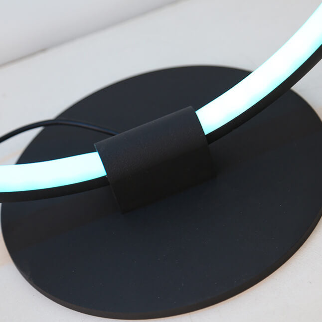 Modern Acrylic Ring Design RGB Lighting LED Table Lamp