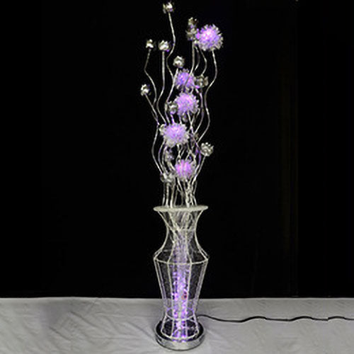 European Style Vase Flower Design Aluminum LED Standing Floor Lamp