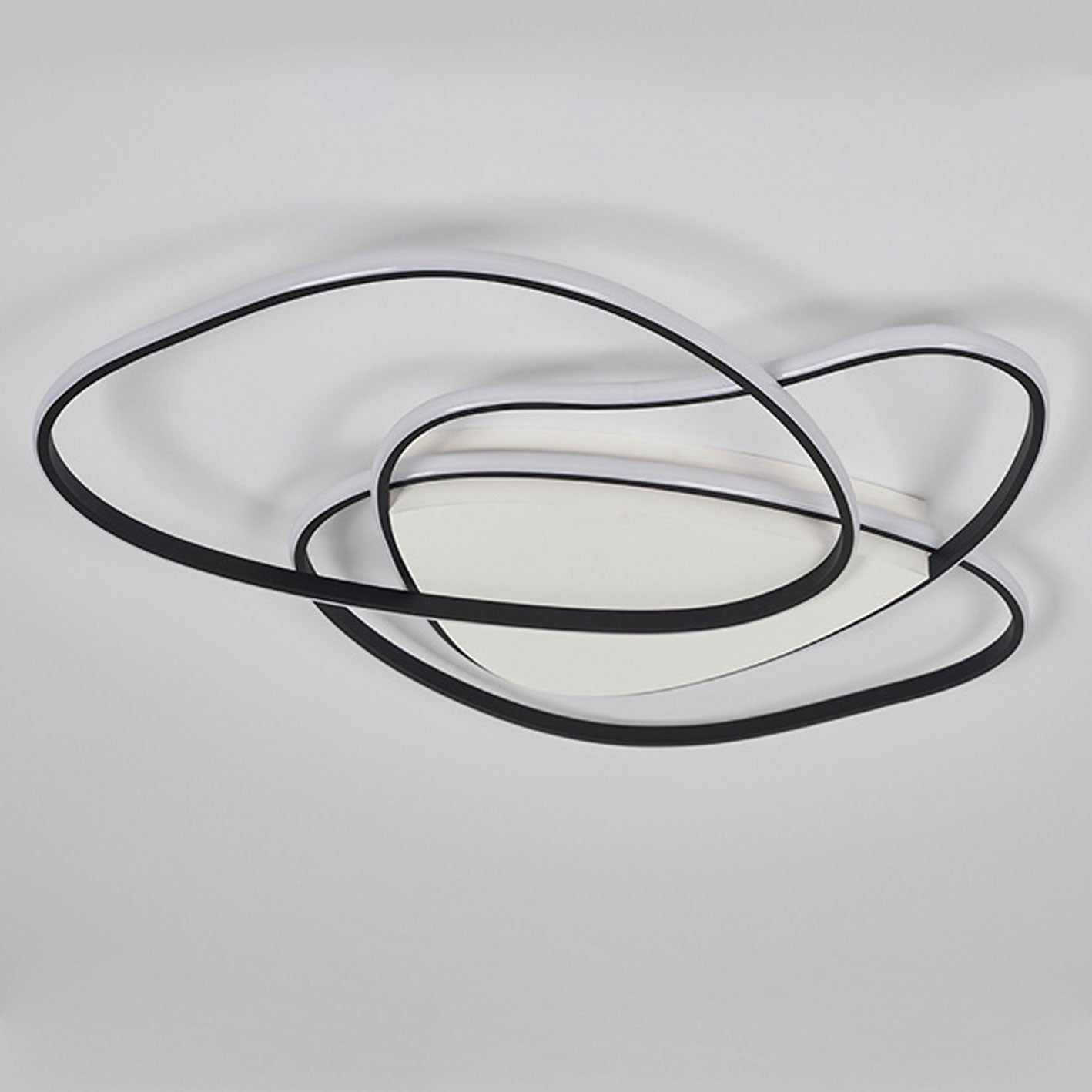Nordic Minimalist Round Shaped Curved LED Flush Mount Ceiling Light