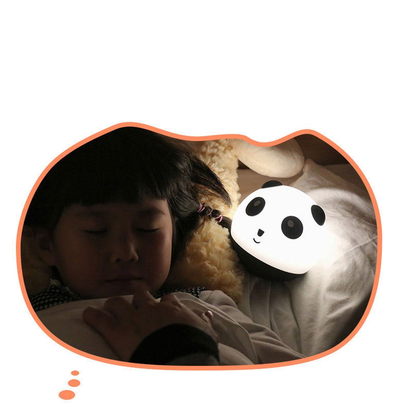 Cute Panda Tumbler Silicone LED Night Light