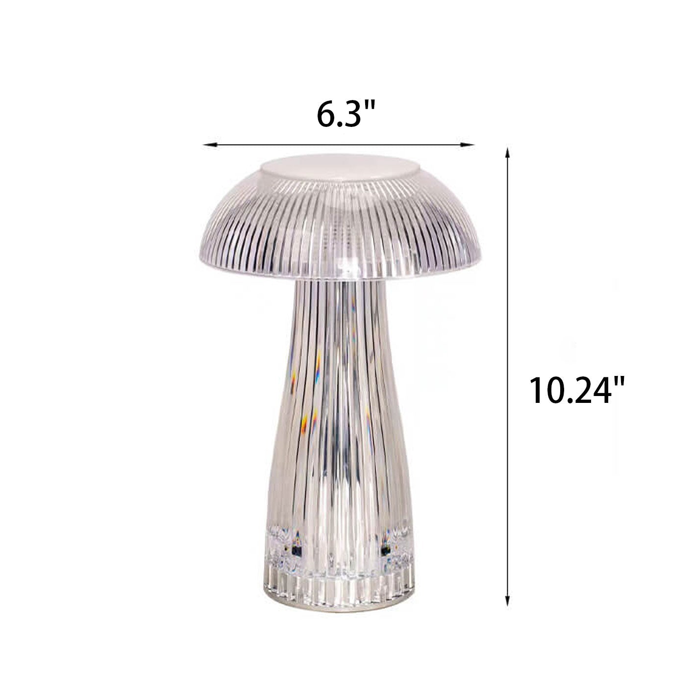 Creative Mushroom PMMA Dazzling Touch Charge LED Decorative Table Lamp