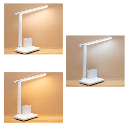 Simple Folding Pen Holder USB Eye Protection LED Reading Desk Lamp