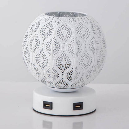 Creative Spherical Metal Projection 1-Light Decorative Table Lamp