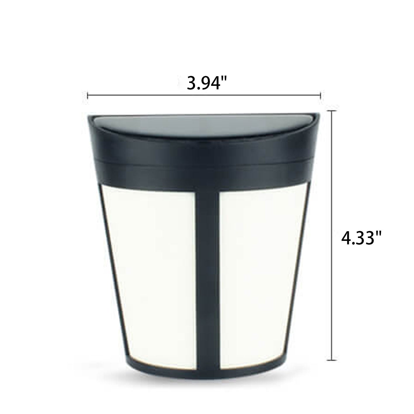 European Solar 6 LED Outdoor Patio Fence Wall Sconce Lamp