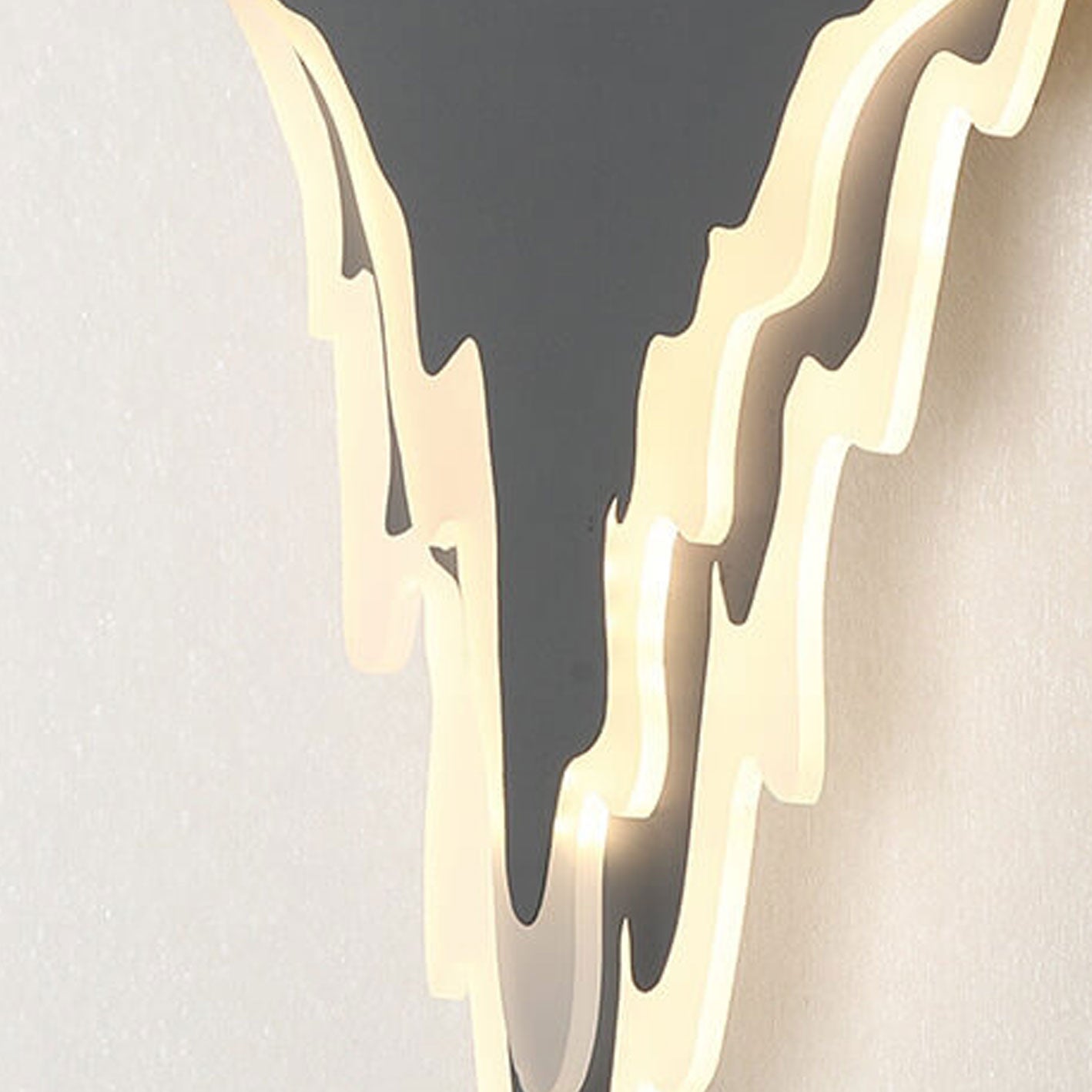 Nordic Iron Art Acrylic Irregular Shape Indoor Wall Sconce Lamp