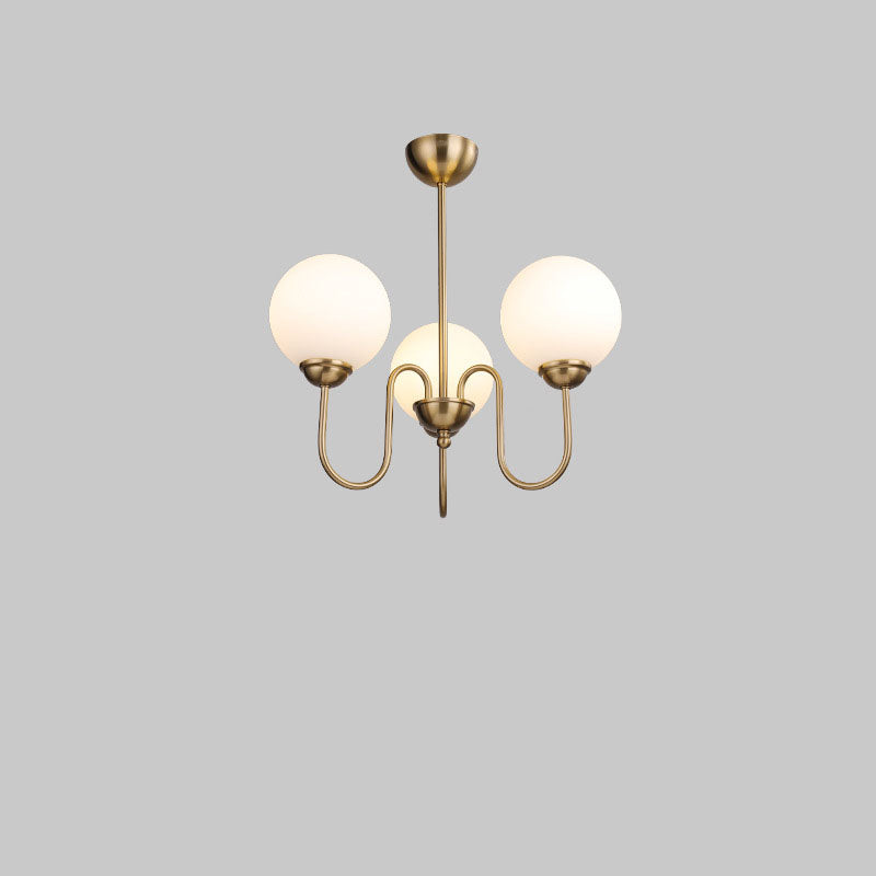 Modern Minimalist Vintage Round Ball 3/5/6/8-Light Island Light Chandelier