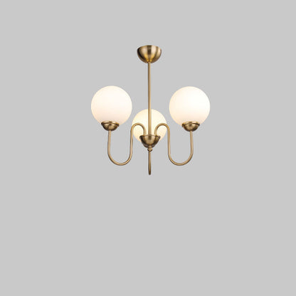 Modern Minimalist Vintage Round Ball 3/5/6/8-Light Island Light Chandelier
