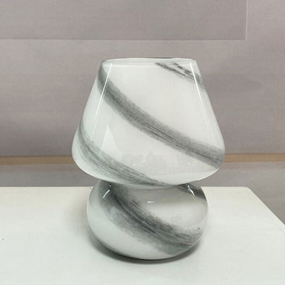 Creative Handmade Glass Planet Design Mushroom 1-Light Table Lamp